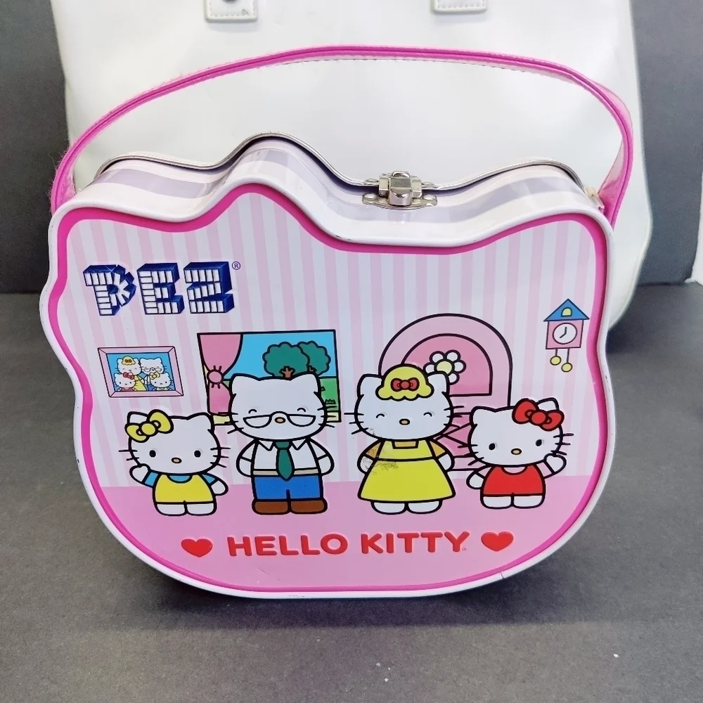 Y2K Hello Kitty Doll Denim & Gingham + Free Collection: Purse, PEZ Box, Coin Bag - Picture 7 of 16